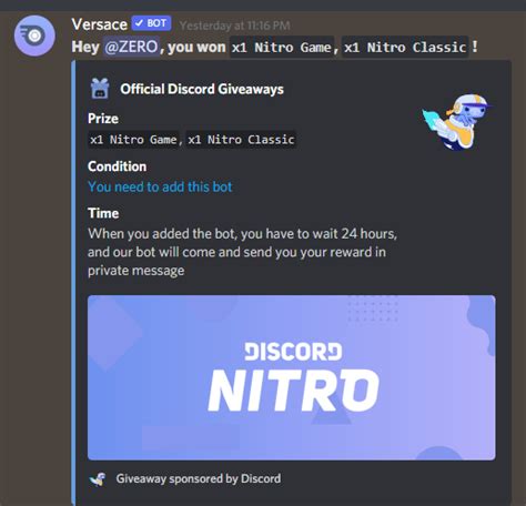 versace discord bot|discord event bots.